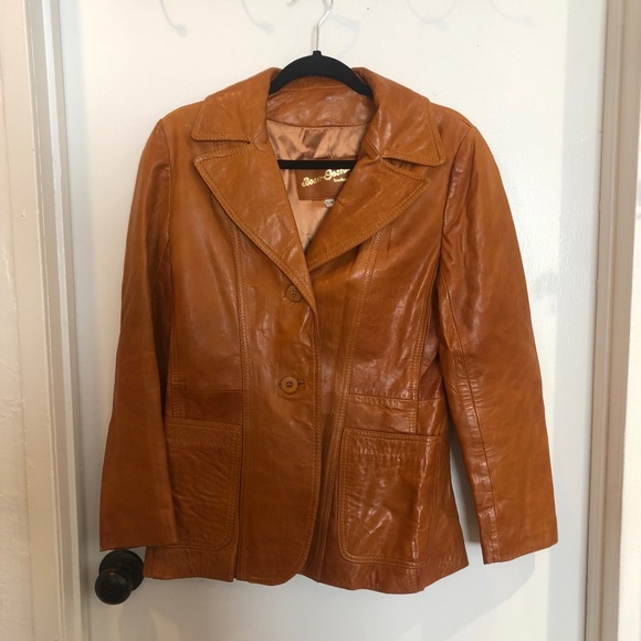 Vintage 70's Beau-Geste Women's Leather Jacket - Picture 1 of 3